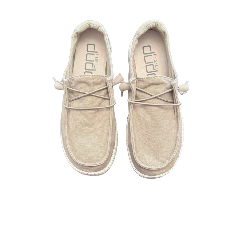 Hey Dude Wendy Grey Slip On Shoes Size 8